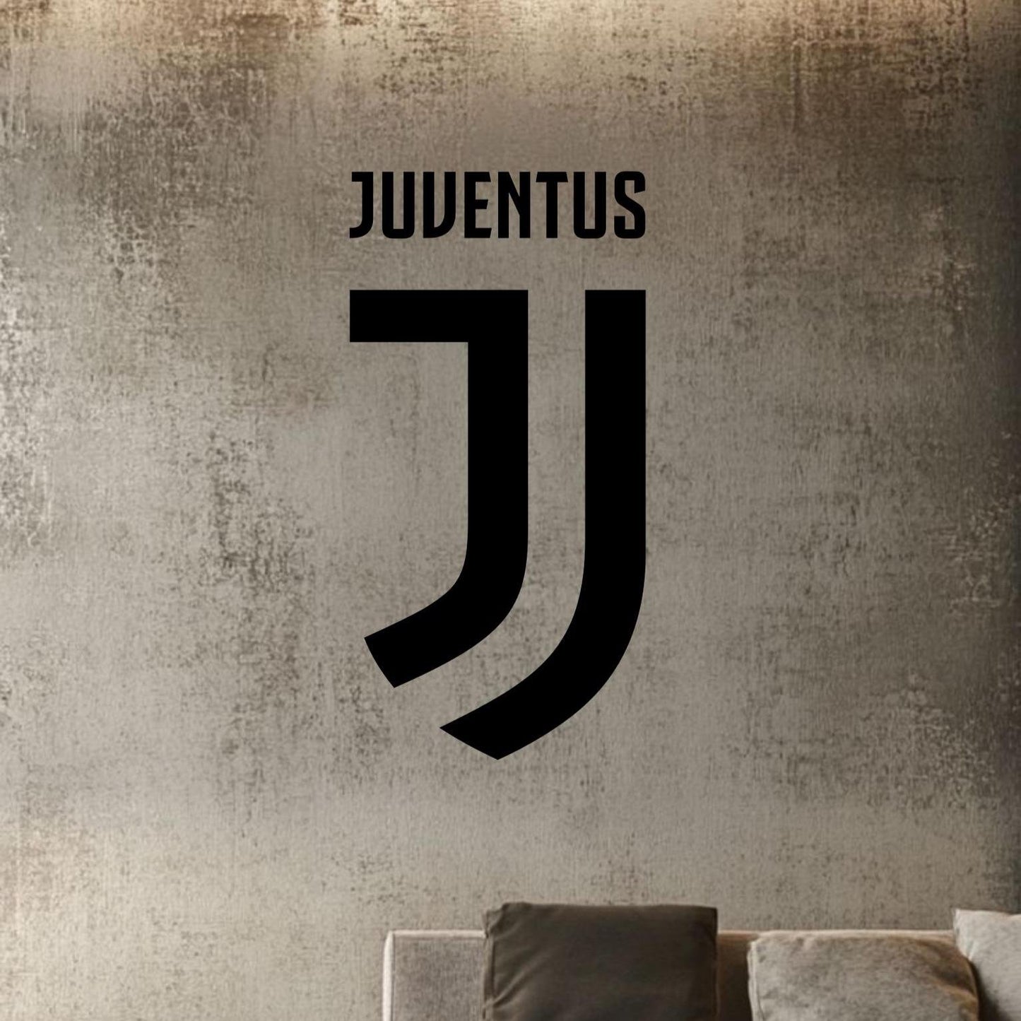 JUVENTUS - Autocolante em vinil - Logotipo clássico | Perfeito para decorar ambientes desportivos e para fãs de futebol