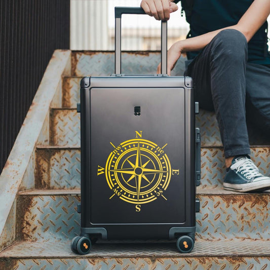 Autocolante em vinil da Rosa dos ventos – Autocolante direcional com rosa dos ventos