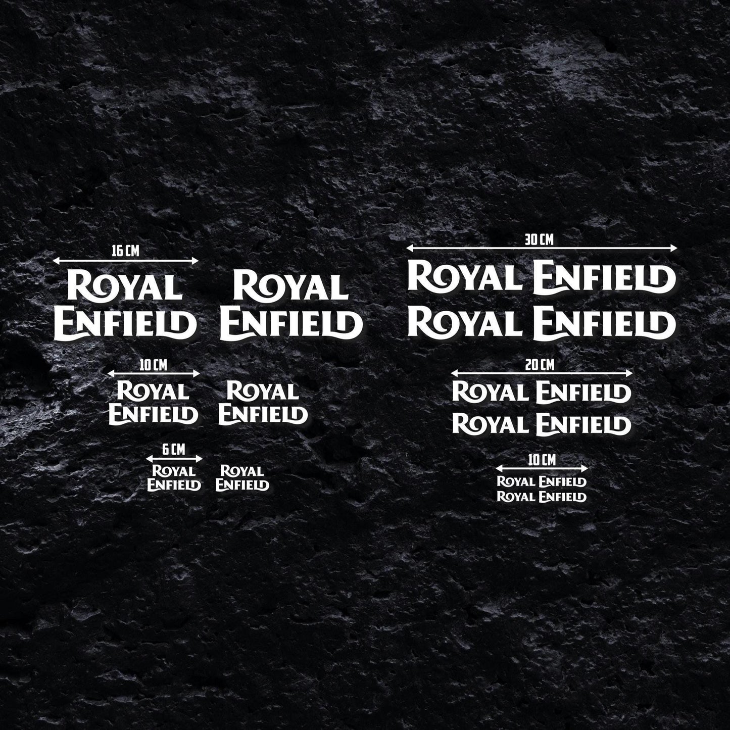 Pack de autocolantes para moto Royal Enfield (conjunto de 12) – Autocolantes para moto
