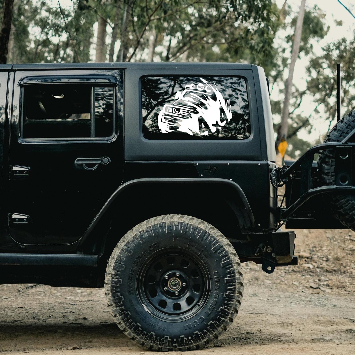 Kit de decalques de vinil off-road 4x4 (2 autocolantes), estilo salpicos de lama, ideal para jipes, vinil cortado Avery Dennison