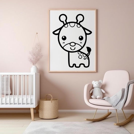 Autocolantes de vinil fofos com animais do safari e da selva – escolha a sua personagem favorita