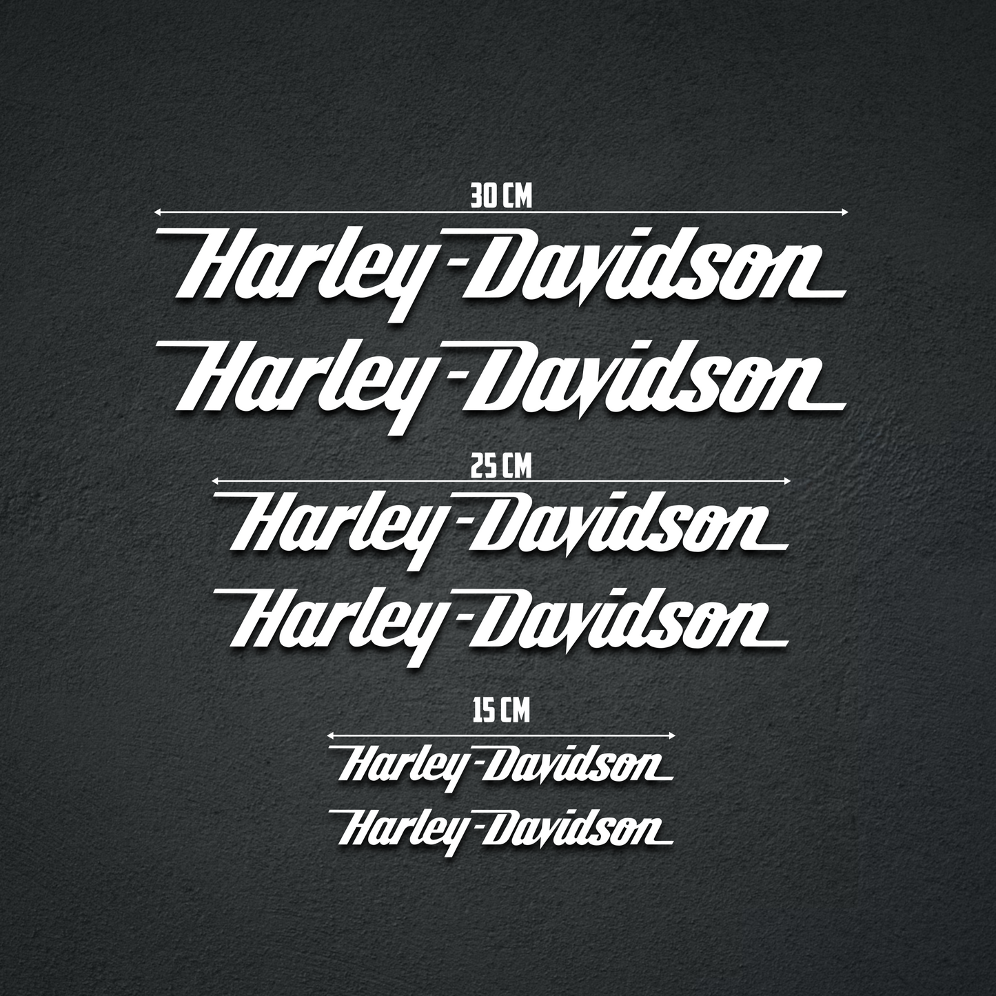 Harley-Davidson - Set of 6 Stickers - Ideal for Motorcycles