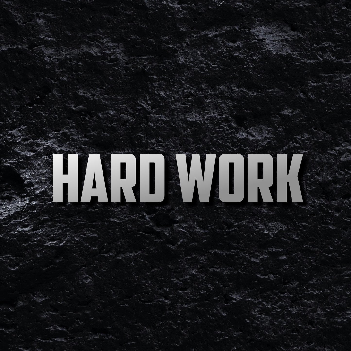 HARD WORK - Autocolante em vinil – Adesivo motivacional brilhante para ginásio, escritório, casa e muito mais