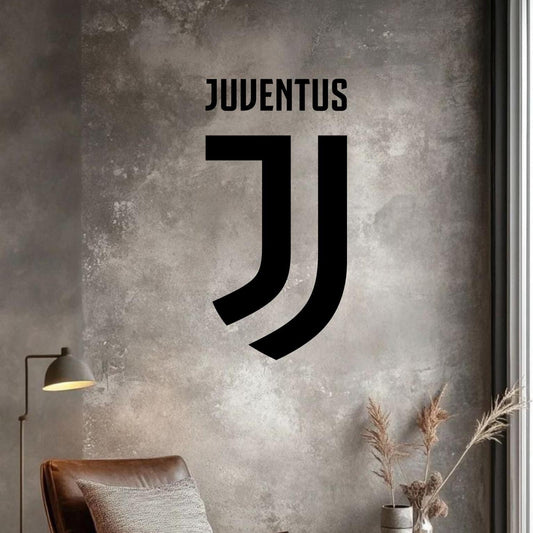 JUVENTUS - Autocolante em vinil - Logotipo clássico | Perfeito para decorar ambientes desportivos e para fãs de futebol