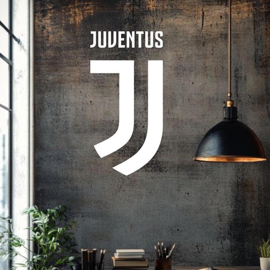 JUVENTUS - Autocolante em vinil - Logotipo clássico | Perfeito para decorar ambientes desportivos e para fãs de futebol
