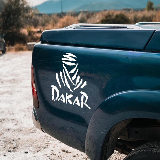 Dakar – 4x4 - Autocolante em vinil, pacote de 2 autocolantes para carros, motas, vidros e muito mais