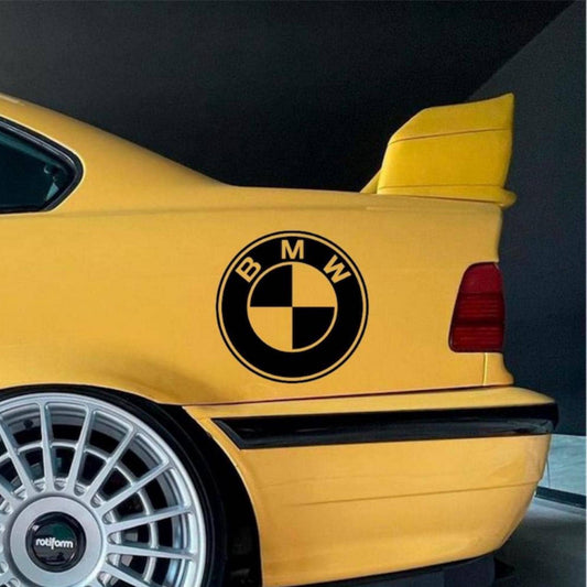 Pacote de autocolantes em vinil com logótipo BMW – Conjunto de 2 autocolantes em vinil