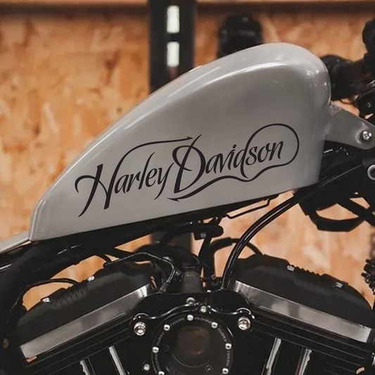 Harley Davidson - Conjunto de 8 autocolantes | Autocolantes de vinil para moto, capacete e carro | Decoração de automobilismo em vinil estilo motociclista