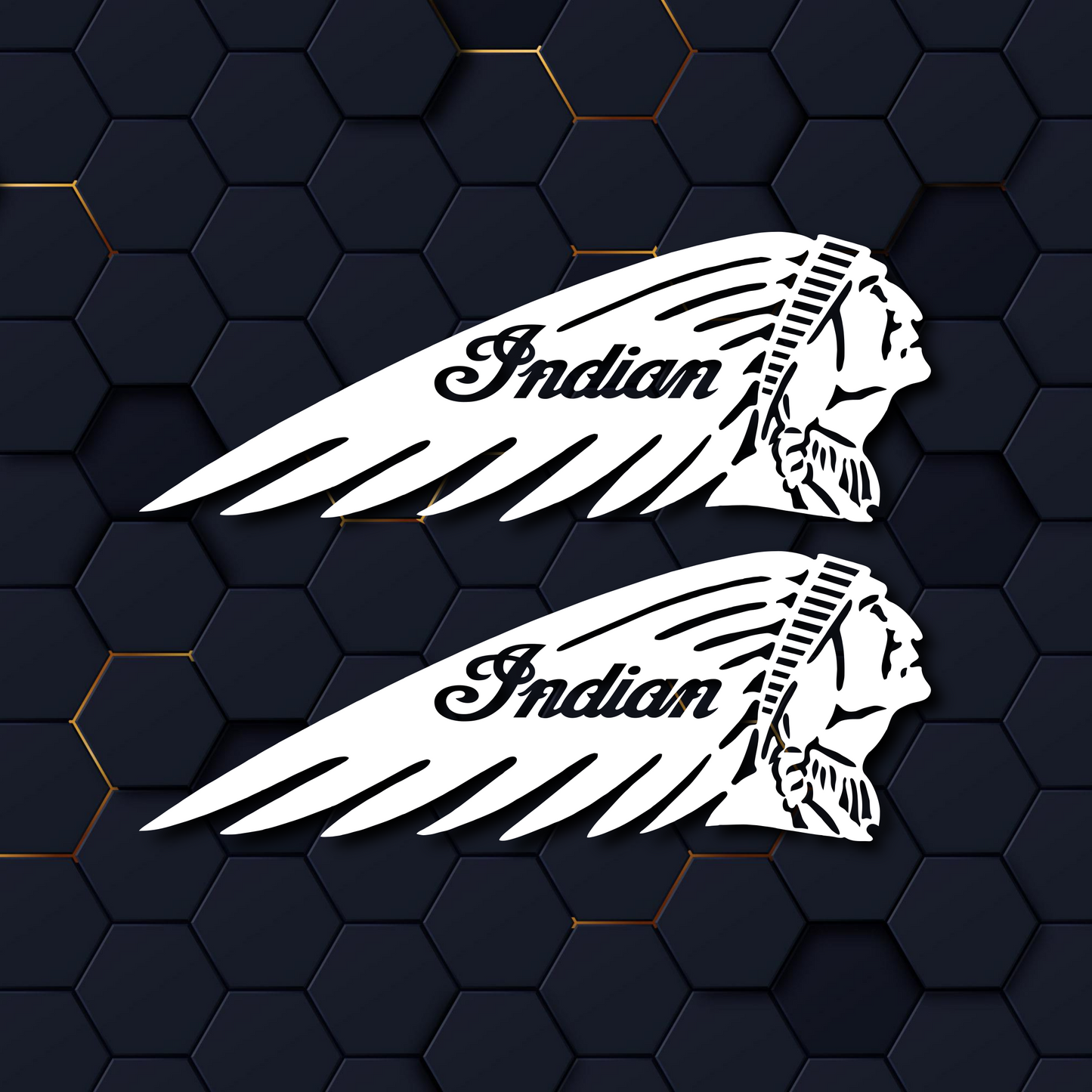 Pack de 2 autocolantes da Indian Motorcycle