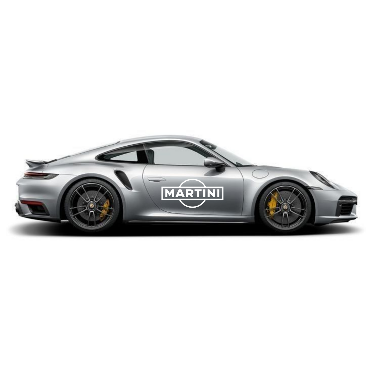 Martini - Conjunto de 2 autocolantes para automóveis. Autocolantes de vinil para carros.