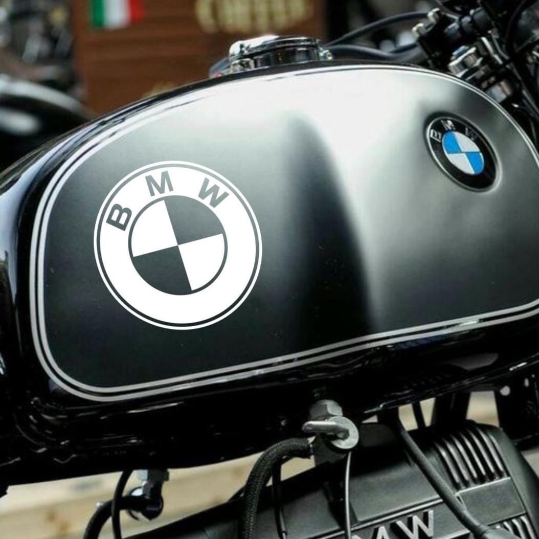 Pacote de autocolantes em vinil com logótipo BMW – Conjunto de 2 autocolantes em vinil