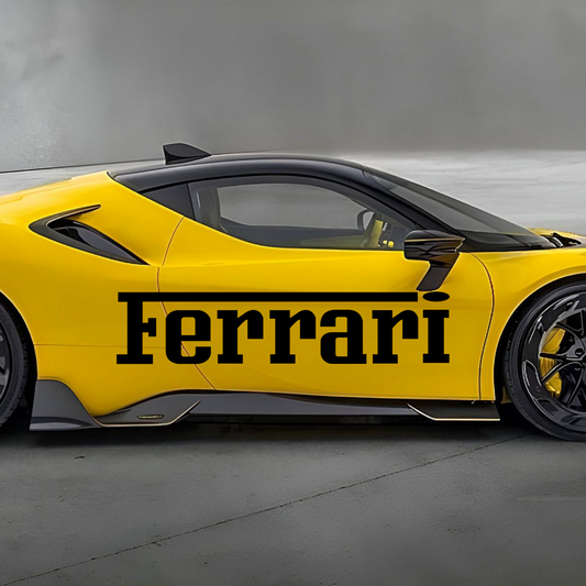 FERRARI - Set of 2 Vinyl Decals - Die-cut Vinyl Decals